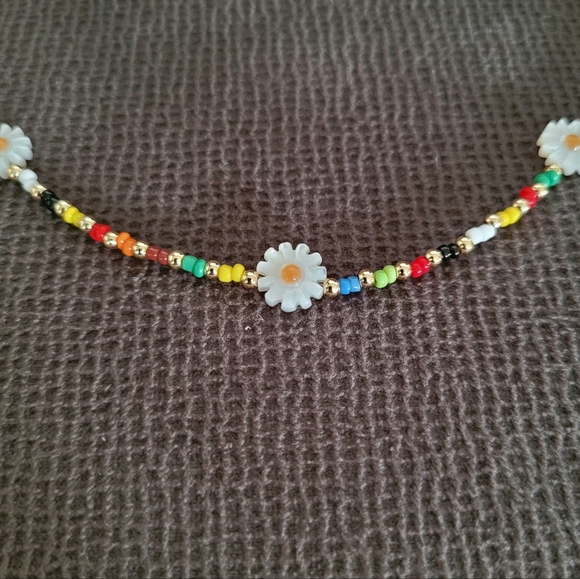 Gemelli👭 Rainbow🌈 Beads and Daisies🌼 Necklace - NWT - Picture 8 of 16